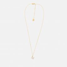 Astrid & Miyu Initial Pavé 18K Gold-Plated Necklace