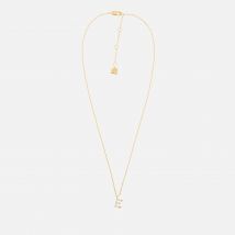 Astrid & Miyu Initial Pavé 18K Gold-Plated Necklace