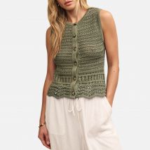 Nobody's Child Organic Cotton Crochet Waistcoat - XL