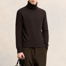AMI Tonal De Coeur Cashmere-Blend Knit Jumper - M