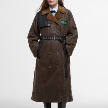 Barbour x GANNI Waxed-Cotton Trench Coat - UK 10