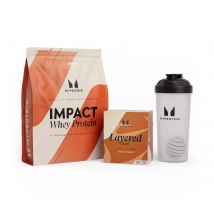 Coffret Impact Whey Protein + barre protéinée à 6 couches - Cookie Crumble - Cookies & Cream