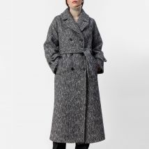 Leveté Room LR-Honey 1 Wool-Blend Twill Coat - XL