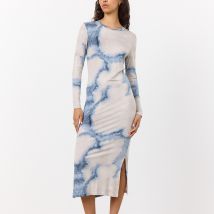 Leveté Room Indigo Stretch-Lyocell Dress - L/40