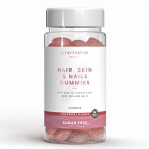 Gummies cheveux, ongles et peau - 60gommes à mâcher - Sugar Free Strawberry