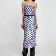 Stella Nova Sequinned Mesh Top - DK 36/UK 10