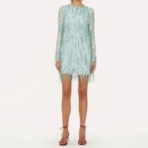 Rotate Birger Christensen Sequinned Mesh Mini Dress - DK 38/UK 12