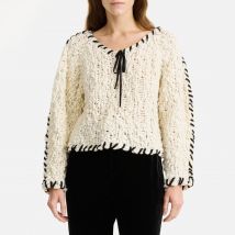 By Malene Birger Milea Crocheted Wool-Blend Jumper - L