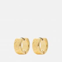 Tory Burch T Monogram Gold-Tone Small Hoop Earring