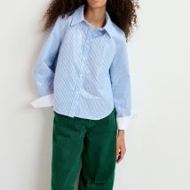 Essentiel Antwerp Giuliano Sequin Cotton-Poplin Shirt - EU 34/UK 6