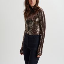 Essentiel Antwerp Geaker Stretch-Jersey Turtle Neck Top - 0 / XS