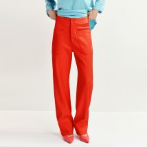 Essentiel Antwerp Grate Faux Leather Trousers - EU 36/UK 8