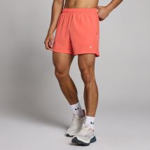 Męskie spodenki o wewnętrznej długości nogawki ok. 13 cm z kolekcji Tempo MP – Coral Red - L