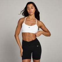 Brassière de sport à bretelles dans le dos MP Tempo pour femmes – Blanc - S