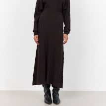 Leveté Room Jade Ribbed Wool-Blend Knit Skirt - S / 36