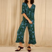 it's 9pm Selene Paisley-Print Woven Pyjama Set - 16