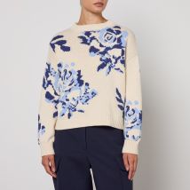 Weekend Max Mara Fabian Cotton-Blend Intarsia-Knit Jumper - S