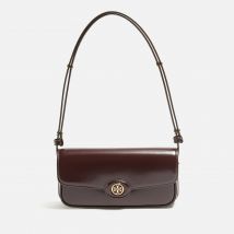 Tory Burch Robinson Spazzolato Patent Leather Shoulder Bag