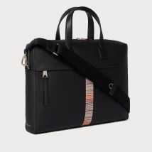 Paul Smith Signature Stripe 'Folio' Leather Briefcase