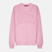 Rotate Sunday Heavy Crewneck Cotton-Jersey Sweatshirt - XS