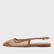 Aeyde Women's Geraldine Mesh/Leather Mary Jane Flats - UK 5