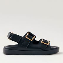 ALOHAS Maui Leather Double-Strap Sandals - UK 3.5