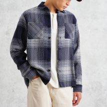 Wax London Whiting Checked Cotton-Blend Overshirt - M