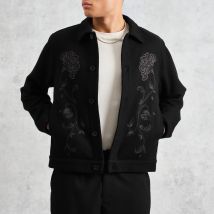 Wax London Elm Floral Wool-Blend Twill Jacket - M