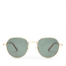 Le Specs Odyssey Gold-Tone Round-Frame Sunglasses