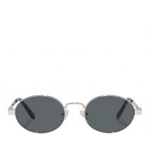 Le Specs Poseidon Deux Gold-Tone Oval-Frame Sunglasses
