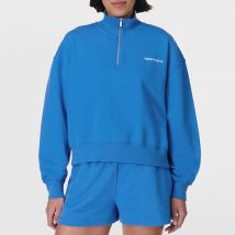 Sweaty Betty Revive Cotton-Blend Half-Zip Jumper