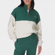 Sweaty Betty Revive Crop Cotton-Blend Half-Zip Jumper - L-XXL