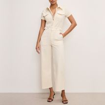 Good American Fit For Success Denim Palazzo Jumpsuit - M