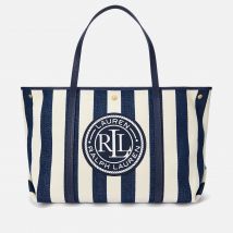 Lauren Ralph Lauren Emerie Herringbone Cotton Twill Extra Large Tote Bag