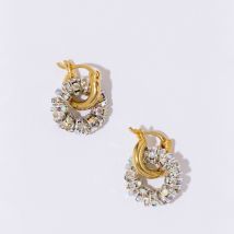 Pearl Octopuss.y Tiny Créoles Gold-Plated Earrings