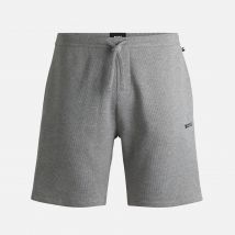 BOSS Bodywear Lounge Cotton-Blend Waffle-Knit Shorts - S