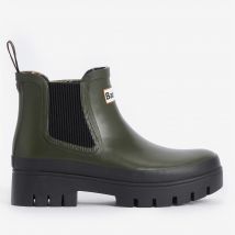 Barbour Halton Rubber Chelsea Wellies - UK 8 - Olive/Black