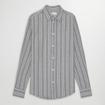 NN.07 Colby Cotton-Twill Striped Shirt - L