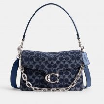 Coach Washed Chain Tabby Denim Shoulder Bag