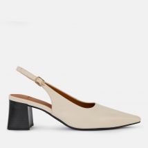 Vagabond Altea Leather Slingback Court Heels - UK 4