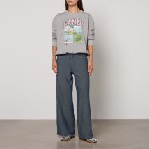 Ganni Isoli BD Organic Cotton-Jersey Oversized Sweatshirt - XXS/XS