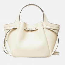 Tory Burch Romy Pebble-Grain Leather Satchel