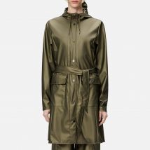 Rains Curve Matte Shell Long Jacket - S