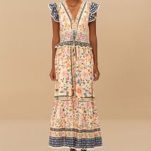 Farm Rio Superbloom Tapestry Cotton Maxi Dress - L