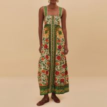 Farm Rio Garden Tapestry Cotton Maxi Dress - M