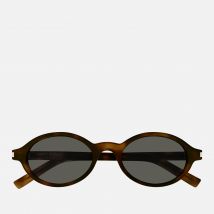 Saint Laurent Jeanne Oval-Frame Acetate Sunglasses