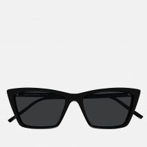 Saint Laurent Mica Thin Cat Eye Acetate Sunglasses