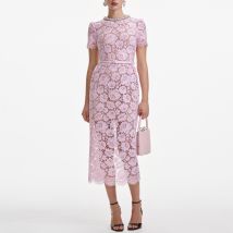 Self-Portrait Pearl Guipure Lace Dress - UK 6