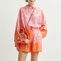 Essentiel Antwerp Hichigan Embellished Cotton-Poplin Shorts - EU 40/UK 12