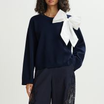 Essentiel Antwerp Hoslo Bow Knitted Jumper - L